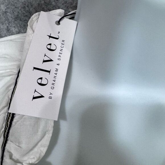 Velvet By Graham And Spencer White Top Medium Cotton - Picture 7 of 10